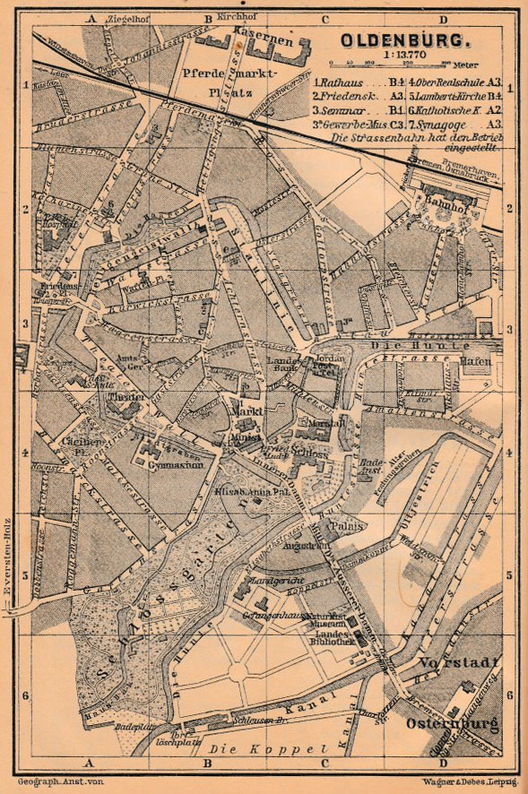 Baedeker Stadtplan